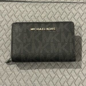 Michael Kors Black Saffiano Leather Wallet